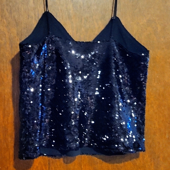 Black sequin top, Express - Picture 2 of 4